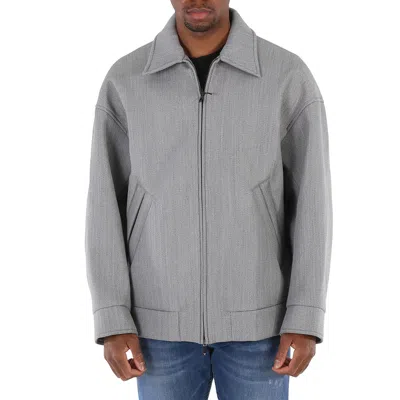 Emporio Armani Man Jacket Grey Size 40 Virgin Wool, Polyamide, Polyester