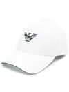 Emporio Armani Logo Baseball Cap In White