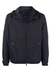 Emporio Armani Nylon Blouson Jacket In Black