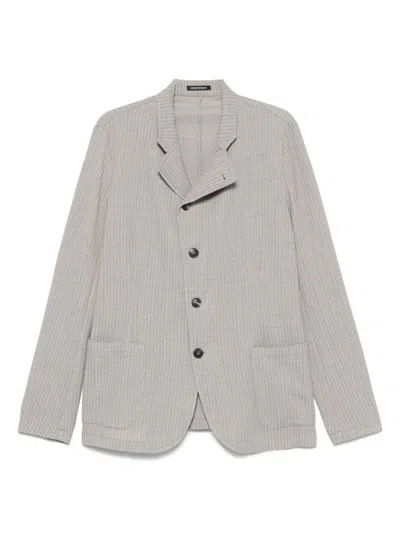 Emporio Armani Men's Jacket With High Collar In Sand