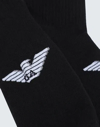 Emporio Armani Men's Knit Ankle Soc Man Socks & Hosiery Black Size Onesize Cotton, Polyamide, Elasta