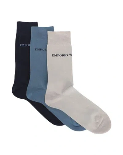 Emporio Armani Men's Knit Short Soc Man Socks & Hosiery Beige Size Onesize Cotton, Polyamide, Elasta In Multi
