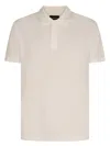 Emporio Armani Logo Cotton Polo Shirt In White