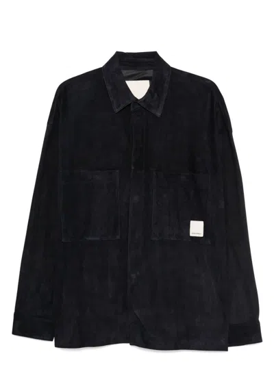 EMPORIO ARMANI MEN'S LEATHER SHIRT