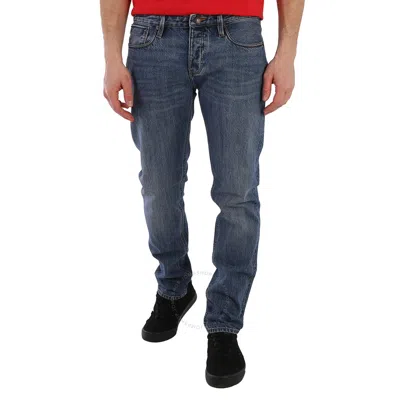 Emporio Armani Men's Light Blue J75 Low-rise Cotton Denim Jeans