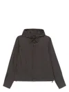 Emporio Armani Adjustable Cuffs Hooded Jacket With Side Pockets