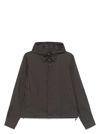 EMPORIO ARMANI MEN'S LIGHTWEIGHT NYLON HOODED JACKET