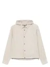 Emporio Armani Nylon Jacket With Adjustable Hem And Detachable Hood