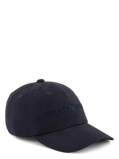 EMPORIO ARMANI MEN'S LOGO BASEBALL CAP