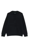 Emporio Armani Logo Cotton Hoodie With Drawstring Hood