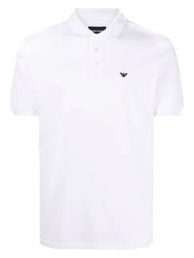 EMPORIO ARMANI MEN'S LOGO COTTON POLO SHIRT