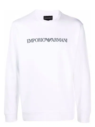 EMPORIO ARMANI MEN'S LOGO COTTON SWEATSHIRT