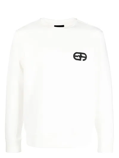 EMPORIO ARMANI MEN'S LOGO COTTON SWEATSHIRT