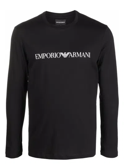 EMPORIO ARMANI MEN'S LOGO COTTON T-SHIRT