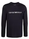 Emporio Armani Men's Logo Cotton T-shirt In Blue