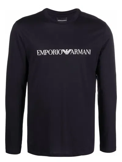 EMPORIO ARMANI MEN'S LOGO COTTON T-SHIRT