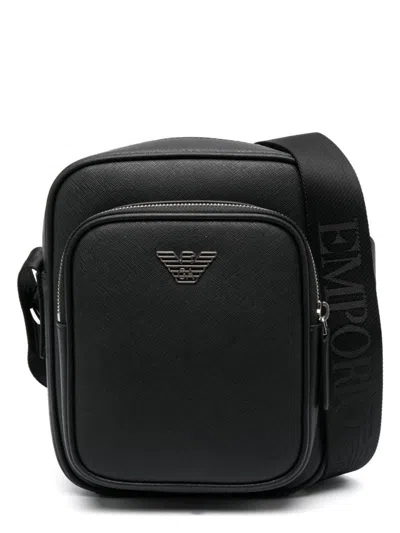 EMPORIO ARMANI MEN'S LOGO CROSSBODY BAG