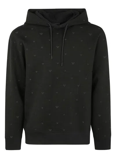 EMPORIO ARMANI MEN'S LOGO HOODIE