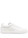Emporio Armani White Trainers With Textured Upper And Rubber Sole In White