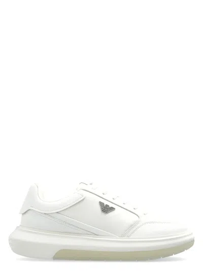 EMPORIO ARMANI MEN'S LOGO SNEAKERS
