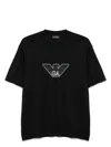 Emporio Armani Crew Neck Logo T-shirt In Black