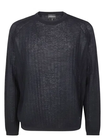 EMPORIO ARMANI MEN'S LYOCELL PULLOVER SWEATER