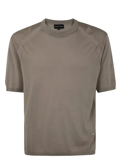 Emporio Armani Lyocell Pullover In Neutral