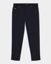 Emporio Armani Logo-detail Trousers In Blue