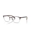 Emporio Armani Men's Oval Eyeglasses, Ea1059 In Brown