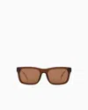 Emporio Armani Full Frame Sunglasses In Brown