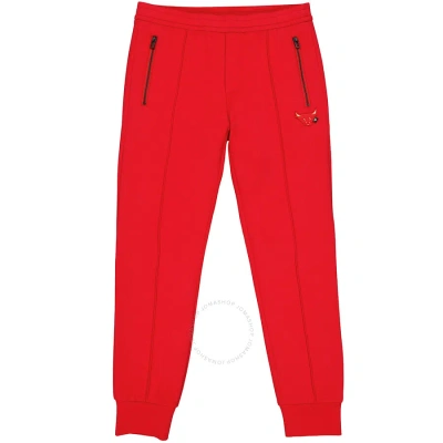 Emporio Armani Men's Red Cotton Sweatpants