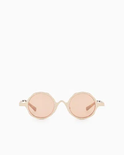 Emporio Armani Men's Round Sunglasses In Goldfarben