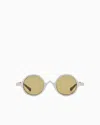 Emporio Armani Round-frame Sunglasses In Silber
