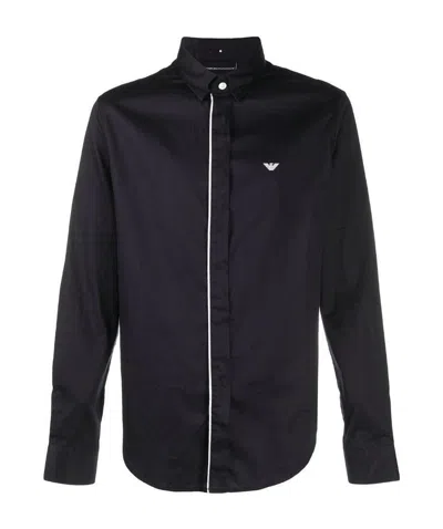 Emporio Armani Men's Shirts In Black