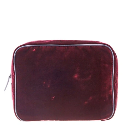 Emporio Armani Men's Sling Bag Velvet Clutch In N/a