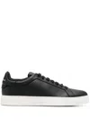 Emporio Armani Logo Pattern Low-cut Shoes In Black