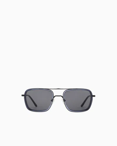 Emporio Armani Men's Square Sunglasses In Gray