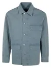 Emporio Armani Asv Vintage-look Comfort Cotton Canneté Jacket
