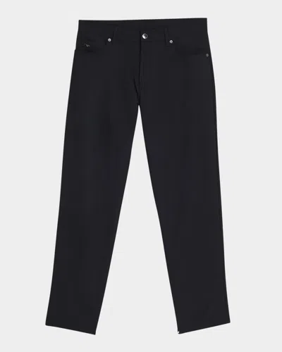 Emporio Armani Men's Stretch Five-pocket Pants In Black
