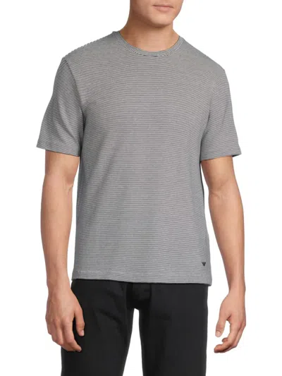 Emporio Armani Men's Striped T-shirt In Navy