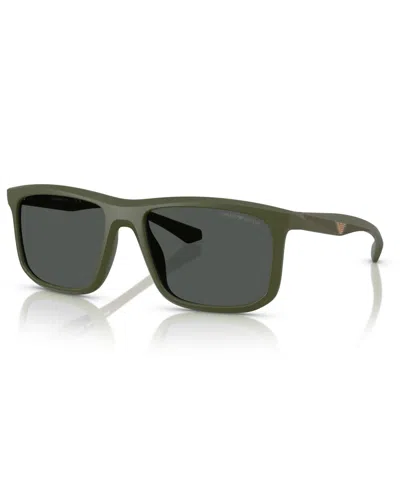 Emporio Armani Men's Sunglasses Ea4234u In Matte Green
