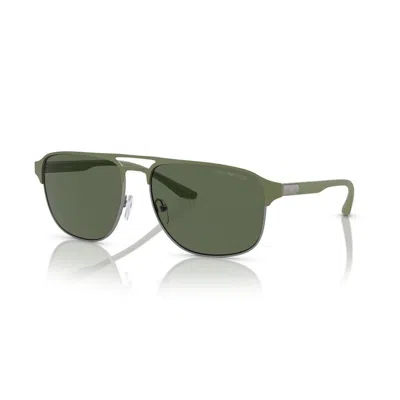 Emporio Armani Men's Sunglasses  Ea 2144 Gbby2 In Green