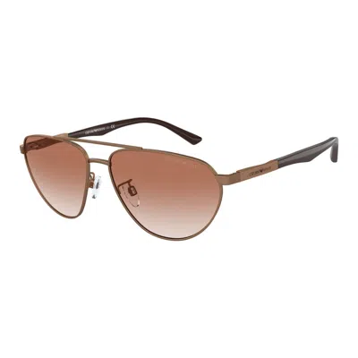Emporio Armani Men's Sunglasses  Ea2125-300413  60 Mm Gbby2 In Brown