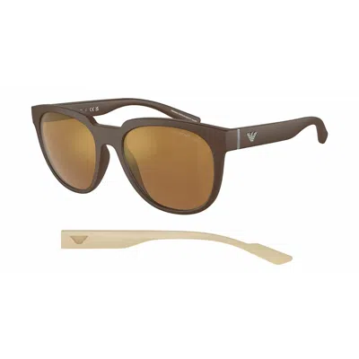 Emporio Armani Men's Sunglasses  Ea4205f-52606h  57 Mm Gbby2 In Brown