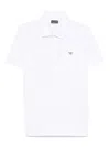 Emporio Armani Polo Shirt With Collar And Short Sleeves In White