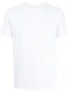 Emporio Armani White Logo Embroidery T-shirt