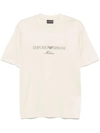 Emporio Armani Men's T-shirts And Polos In Beige