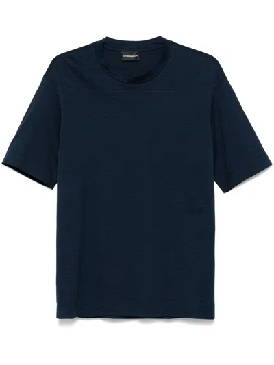 EMPORIO ARMANI MEN'S T-SHIRTS AND POLOS BLUE
