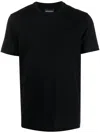 Emporio Armani Round Neck Short-sleeved T-shirt In Black