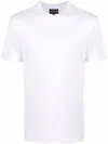 Emporio Armani Logo Cotton Polo Shirt In White